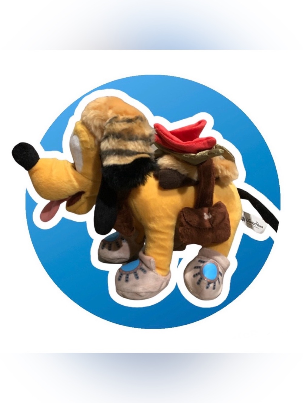 Disney Pluto Davy Crockett Raccoon Hat Moccasins